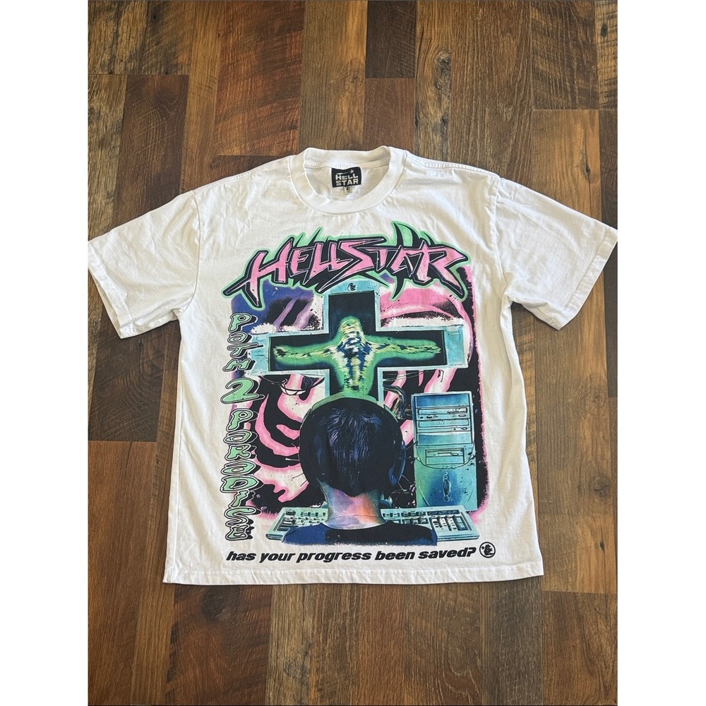 Hellstar Path 2 Paradise Has Your Progress Been Saved? Graphic Tee White